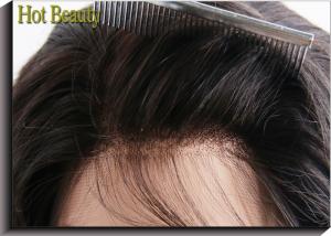 Quality Unprocessed Human Hair Lace Closure Illusion Frontal 4 Inch By 13 Inch Lace Size Natural Color wholesale
