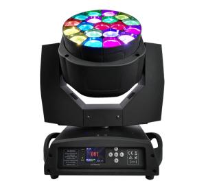 Quality Bee Eye Led 19x15W RGBW LED Moving Head 4 In 1 Quad LED Wash Moving Head Zoom wholesale