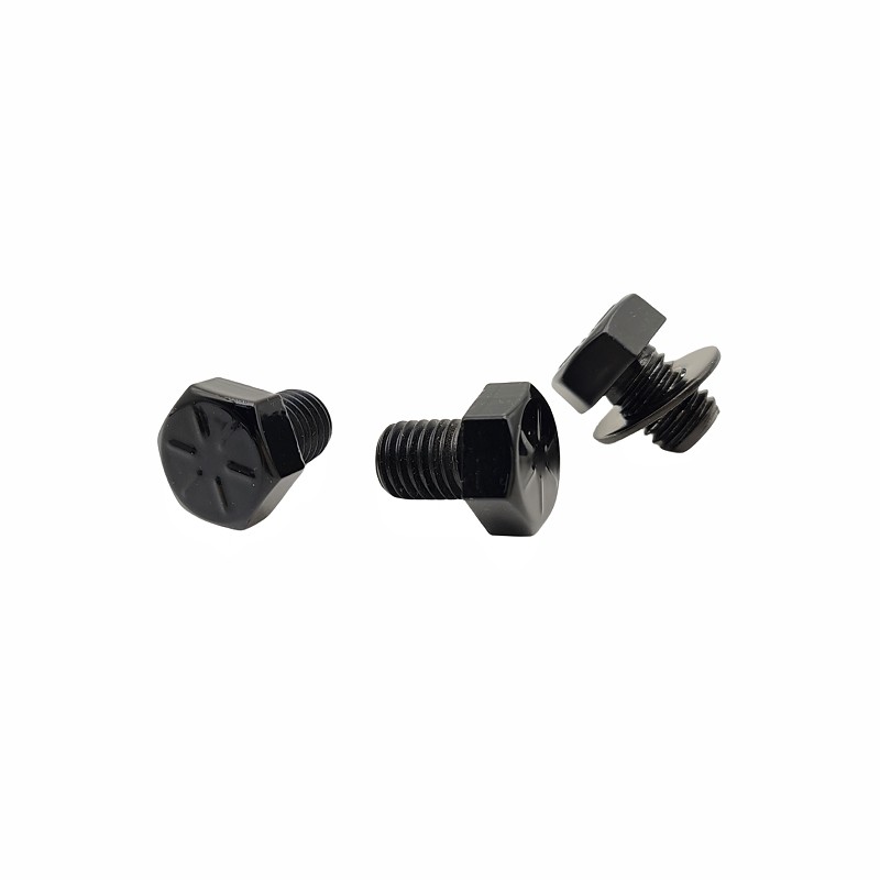 10.9 Class Painted Bright Black Hexagon Bolt Carbon Steel Hexagon Screw