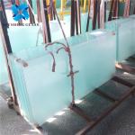 Custom 10mm Frosted Tempered Glass Panels 3/8" Safety Toughened Glass