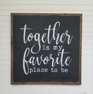 Quality Blackboard Wooden Plank Plaque , Wall Hanging Painted Wooden House Signs wholesale