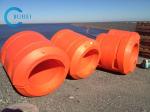 Orange / Yellow Cylindrical HDPE Pipe Floater DN1100 For Dredger Pipelines