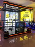 Standing VR Shooting Simulator Platform 24 Inch LED Screen For Amusement Park
