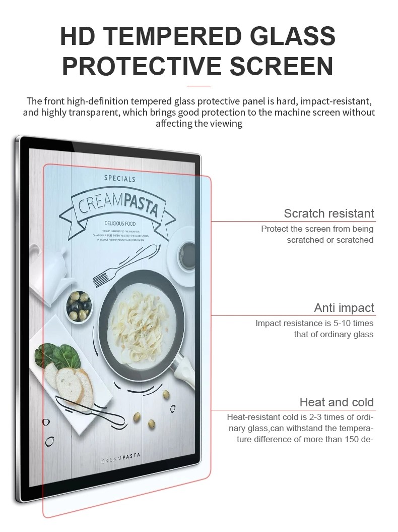 Wall Mounted Display Signage Advertising Machine Touch Screen
