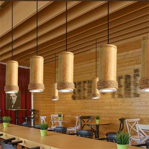 Quality American Rural Retro Bamboo Tube Spotlights Living Room Dining Room Cafeteria Creative Bamboo lamp(WH-VP-212) wholesale