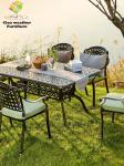 Die Casting Aluminum Luxury Patio Bistro Garden Balcony Furniture BBQ Waterproof