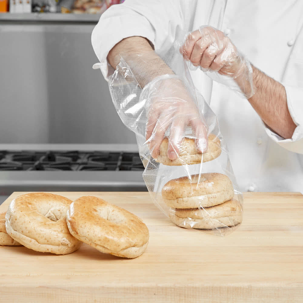 Bread Plastic Flat Bags Gravure Printing 16" X 24" With Micro Perforations