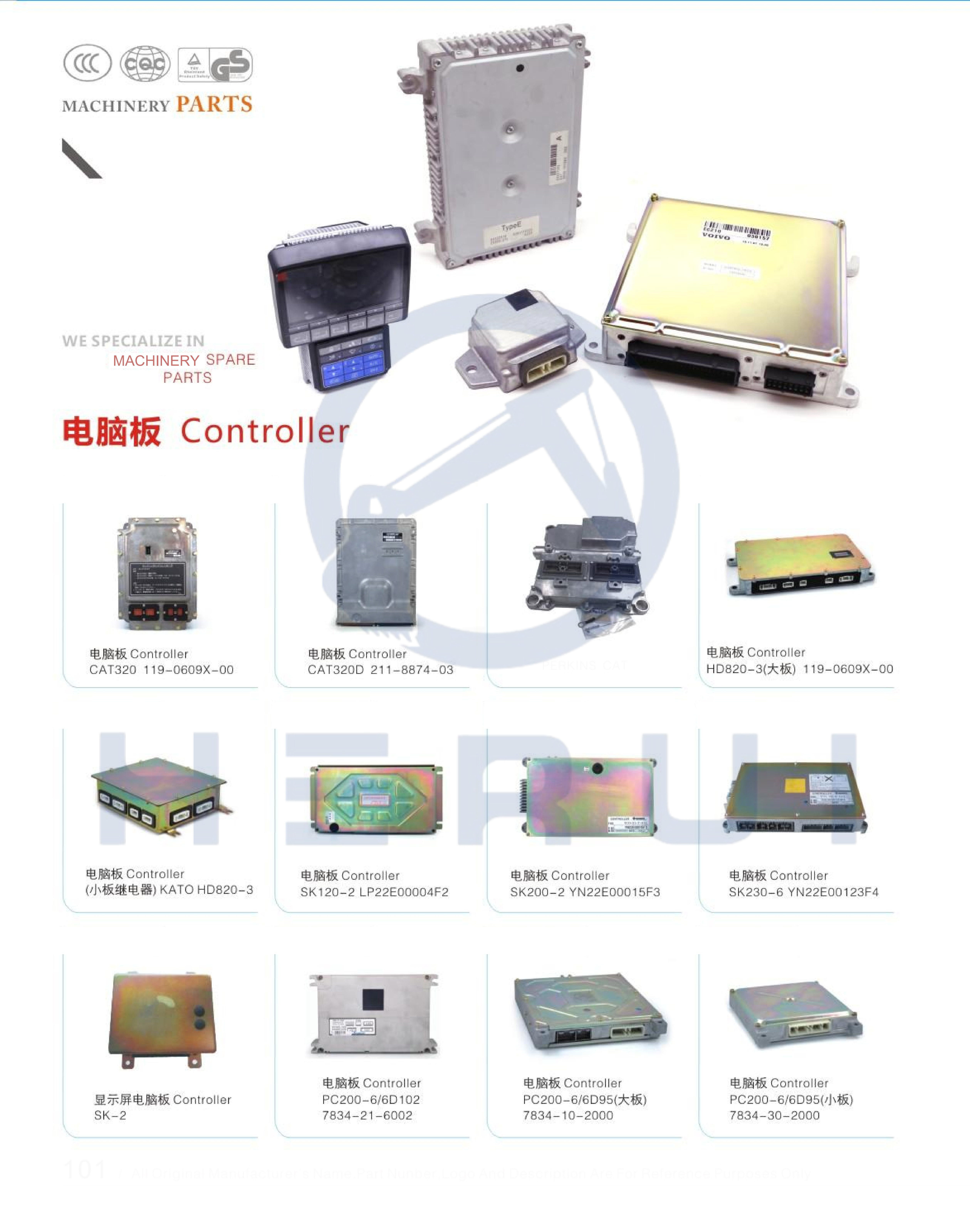 R480LC-9S Computer Controller Board Wiht Program 21QB-32110 For Hyundai Excavator Electronic Control Unit