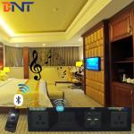 universal power multimedia aluminum hotel sockets with media hub