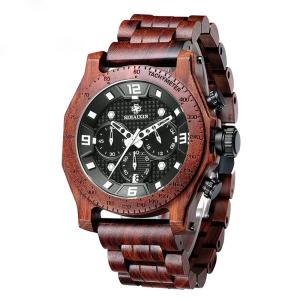 Quality Luxury Business Multifunction Wrist Watch Mens Wooden Watch Waterproof wholesale