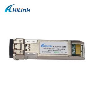 Quality EML APD SFP+ Transceiver Module 10G CWDM 1470nm-1610nm 80KM ZR Duplex LC DDM wholesale