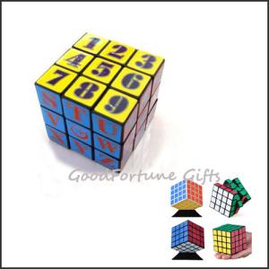 Quality customed logo Eco printed logo magic cube block square promotion gift toy wholesale