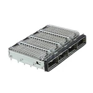 Quality 2170287-1 QSFP+ Cage Assembly 1x4 Port With Heat Sink 14 Gb/s wholesale