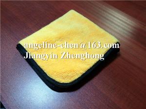 Quality soft handfeel premium microfiber plush towels wholesale