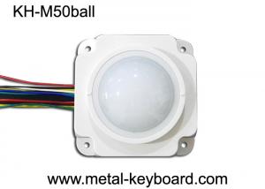 Quality 50MM Mechanical White Resin rugged trackball Mouse Module for Medical wholesale