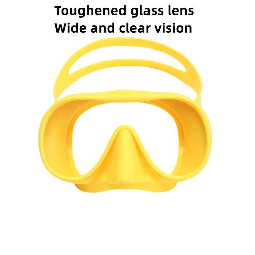 Anti Scratch Leakproof Scuba Diving Mask Multicolor Liquid Silica Gel Material