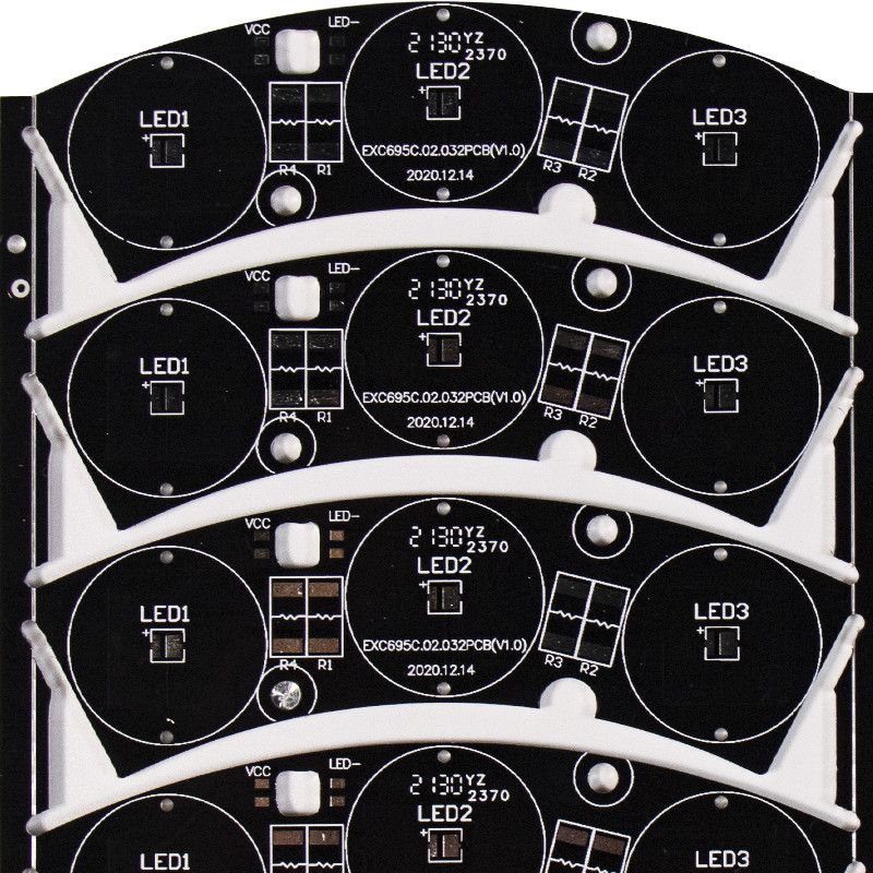 Peelable 0.3mm LED Light PCB OEM Design For Medical Equipments