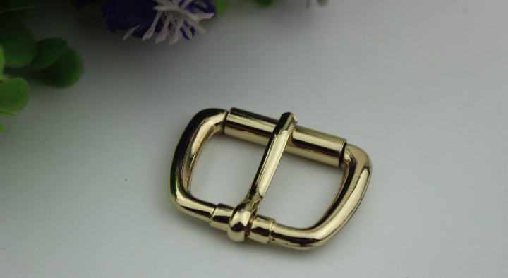 Superior Custom Handbag Hardware Light Gold 1 Inch Iron Rolled Pin Buckle