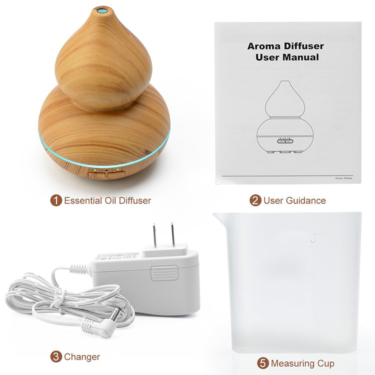 Light Wood Grain Cool Mist Humidifier
