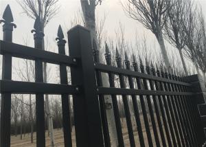 Quality Heavy Duty 20*20*1mm Square Tube Garrison Fence Panels Flat Top Tubular Fence wholesale