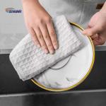 Reusable Cleaning Cloth 40x40cm 300gsm Weave Cloth Microfiber Fancy Porcelain