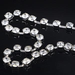 Quality Copper Pearl And Rhinestone Necklace Inlaid 5.89MM Round Diamond OEM wholesale