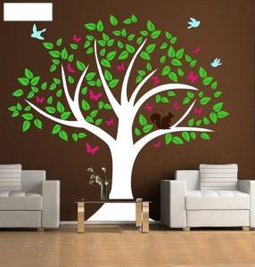 Quality Nontoxic Novelty Funky Personalised Wall Flower Stickers G081 wholesale