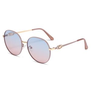 Quality Outdoor Sunscreen Round Polarized Uv 400 Sunglasses Metal Frame wholesale