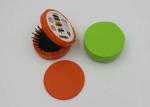 Round Plastic ABS + Rubber + Nylon Mini Sewing Kit / Compact Hair Brush With