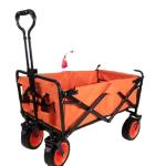 Outdoor Collapsible Folding Four-wheel Wagon Cart for Heavy Duty Utility and