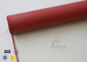 Quality 0.8mm Red Silicone Coated High Silica Fabric Thermal Insulation Material wholesale