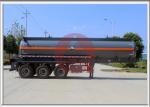 Dangerous Liquid Chemical Delivery Truck Sand Blasting Painting Safe Driving