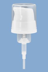 Quality 304/316 Spring 0.4cc 30mm Foam Pump With Clear Overcap wholesale