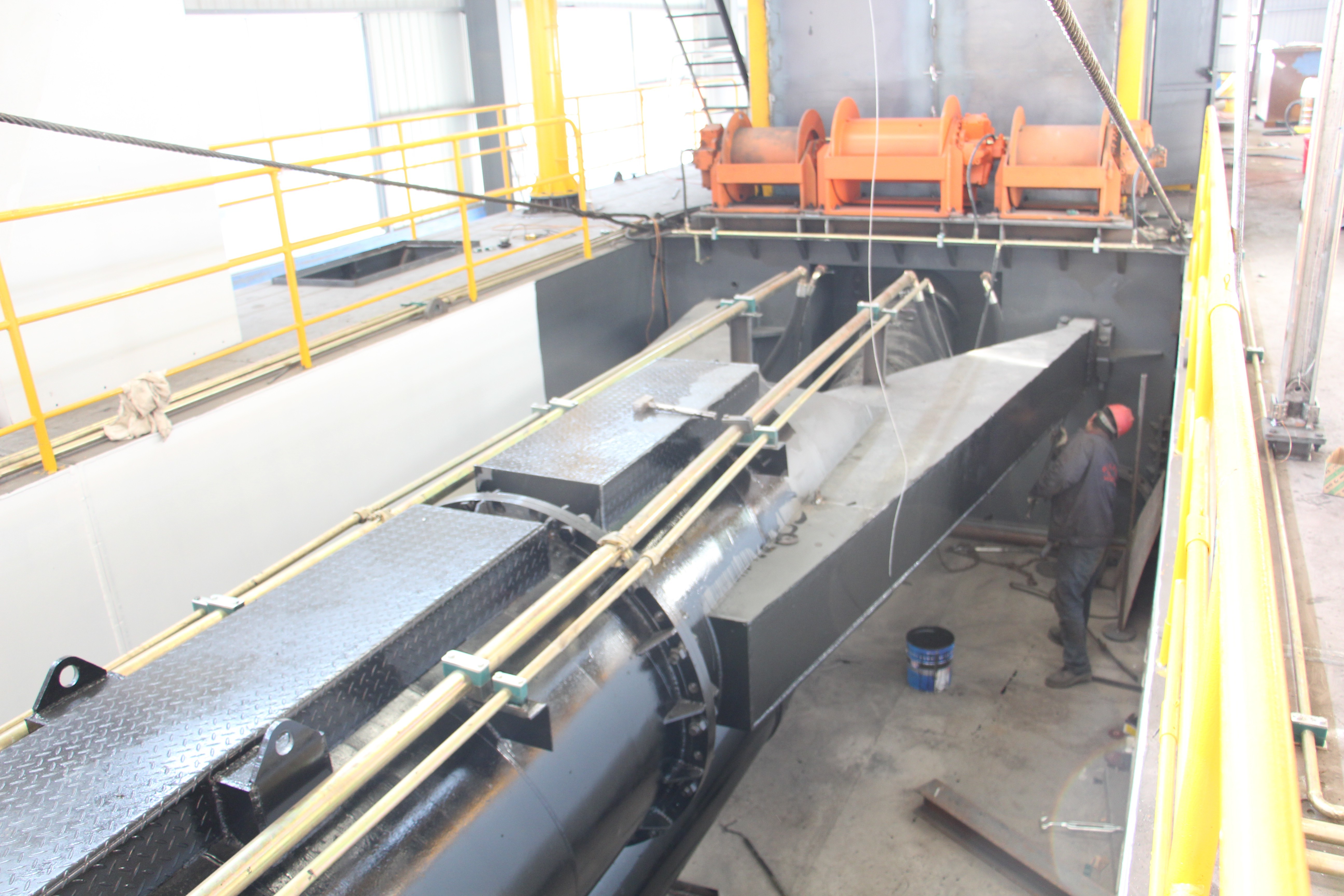 12" Gold Suction Dredger 1.8m Mining Dredger Machine