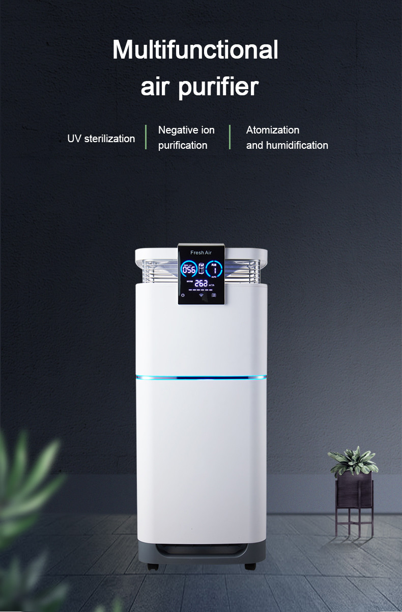 H13 80dB 145W Smart Air Purifier For Allergies Big Room Design