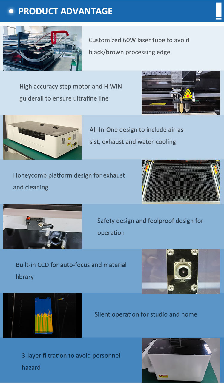 Desktop Co2 Fiber Laser Cutting Engraving Machine Mini 3d For Wood Crystal Credit Card