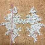 Jacquard Cord Eyelash Lace Border for Wedding Bridal Dress