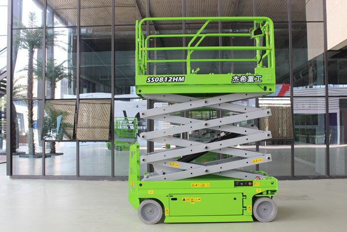 8m MEWPs Aerial Self Propelled Elevating Work Platforms Hydraulic Eletronical Scissors lift JESH