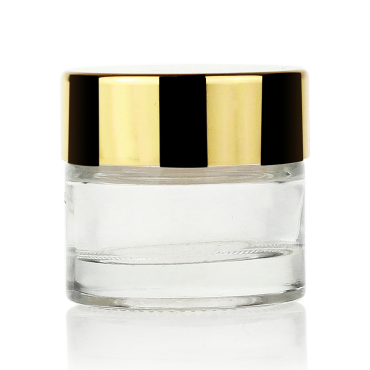 Clear Frosted 10g Cream Glass Jars For Cosmetic Lotion Cream