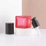 Square 30ml Frosted Glass Foundation Bottle For Cosmetic Packaging