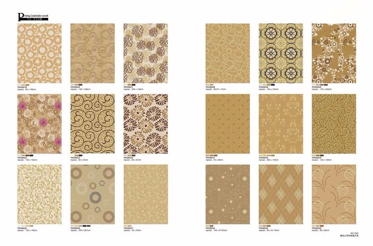 Fireproof sunflower pattern wall to wall plain commercial carpet