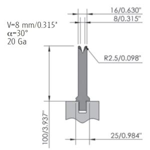 Quality Customization Press Brake V Die Bending Machine Mold Single V Die wholesale