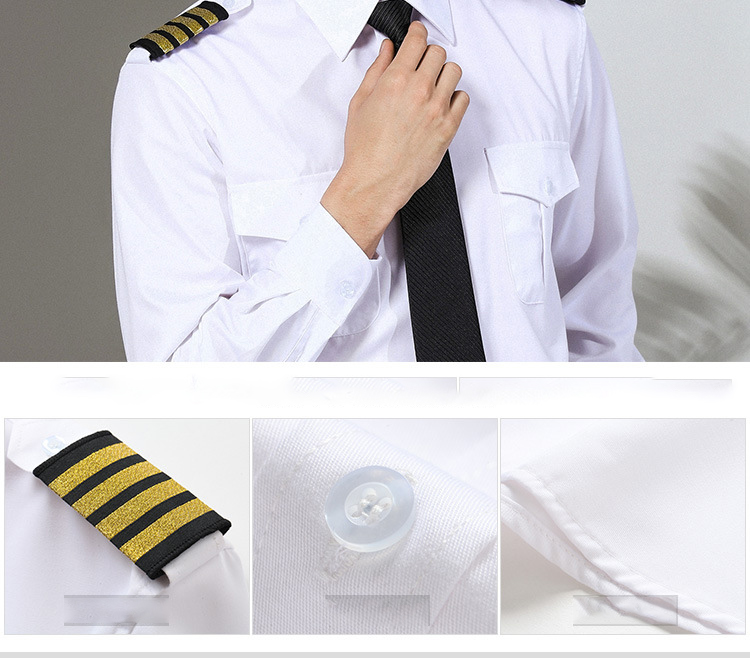 Customized Moisture-Wicking Short Sleeves Uniform for Air Hostesses in Various Colors