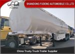 2 Compartments Tanker Lorry Fuel Tanker Semi Trailer For Oil Diesel Petrol