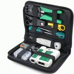 Network Repair Tool Kit RJ45 Crimp Pliers Cable Lan Tester Cutter Stripper