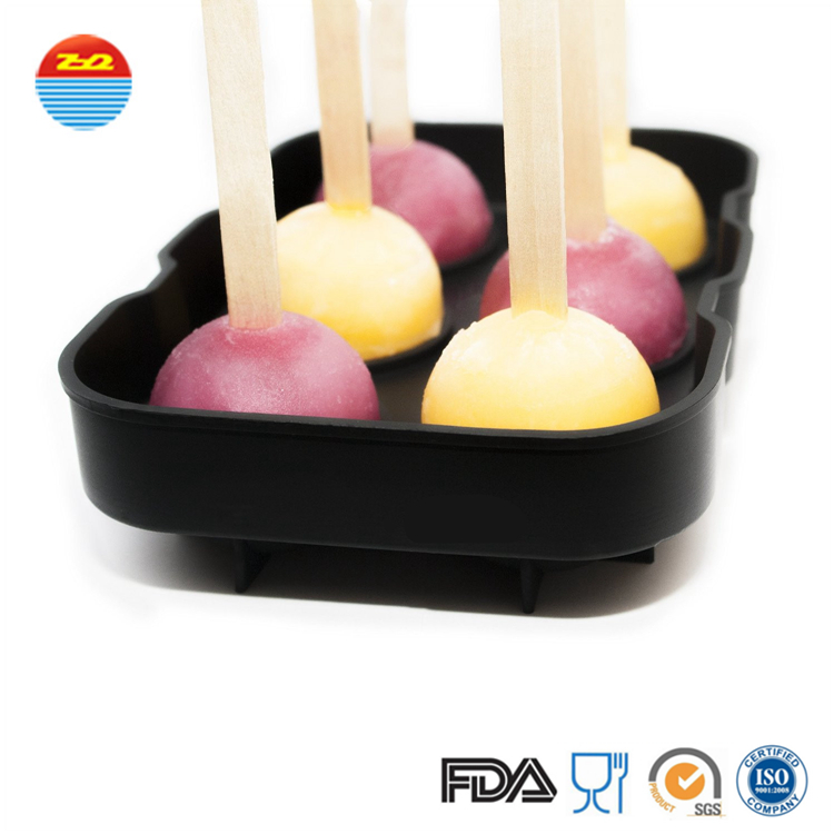 Safe Cool Silicone Ice Trays Round Sphere Shaped Big Circle Durable And Waterproof