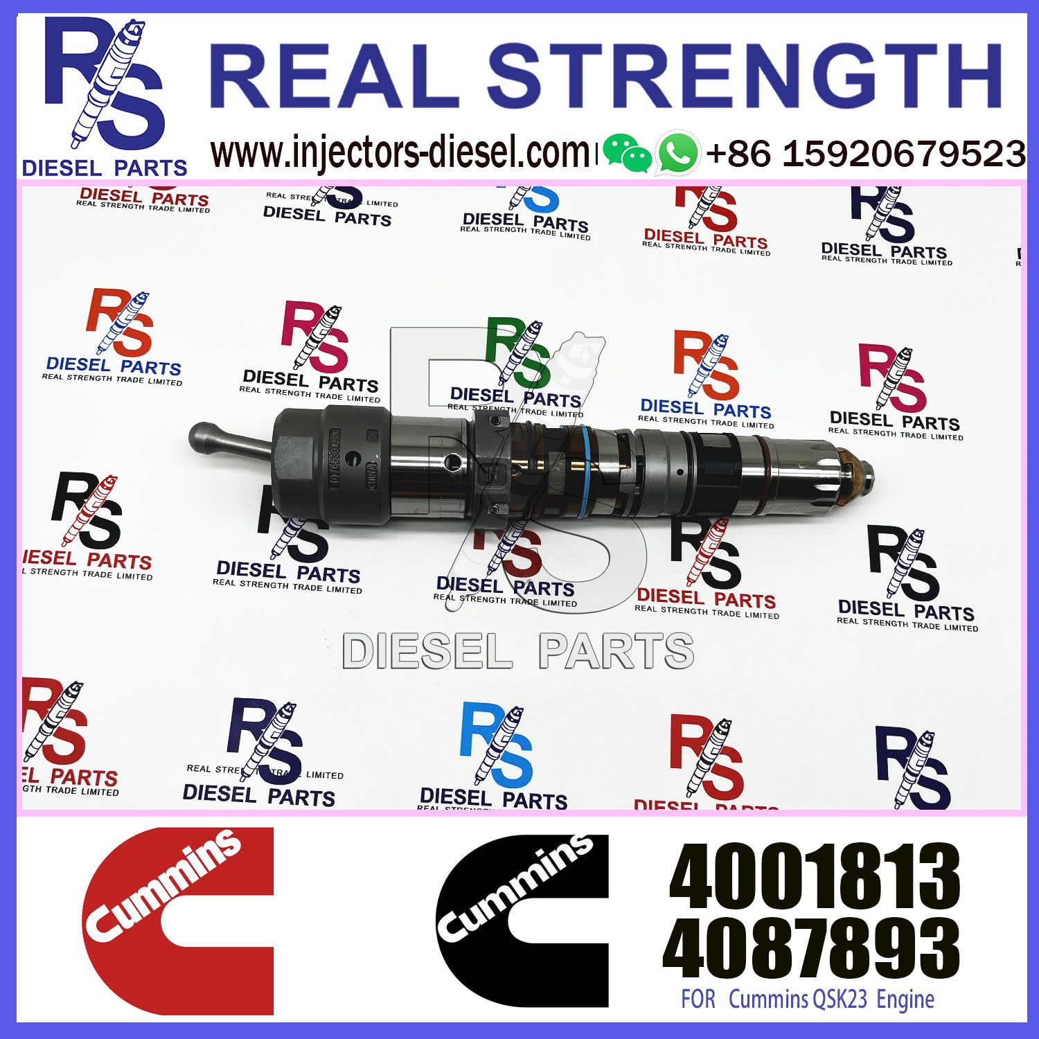 fuel injector 4088427 / 4326780 / 4087893 / 4001813 for QSK60 diesel engine parts