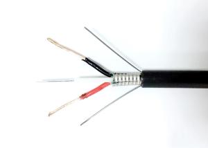 Quality High Strength Outdoor Multimode Fiber Optic Cable GYXTW 4B1+2C 1.5MM2 Power Wire wholesale