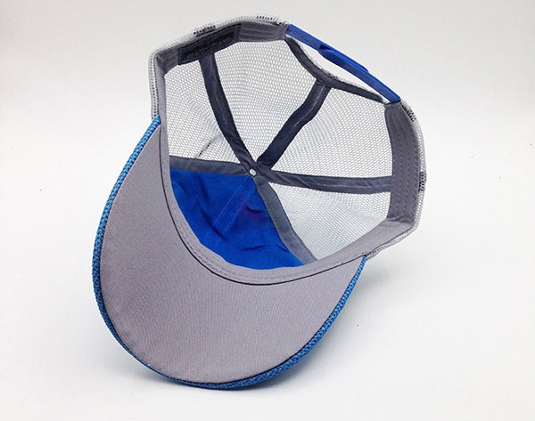 3D Embroidered 5 Panel Trucker Cap For Men 56~60 Cm Size Cotton Nylon Material