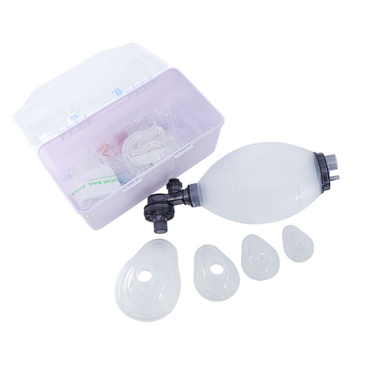 Medical pvc different sizes S/ M/ L baby infant adult use ambu bag manual cardiopulmonary resuscitator